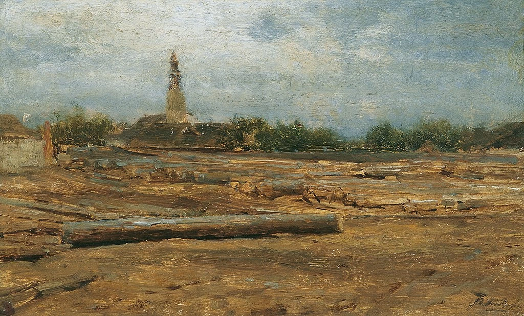 Deposito di legname vicino a Szolnok - Österreichische Galerie Belvedere, Vienna